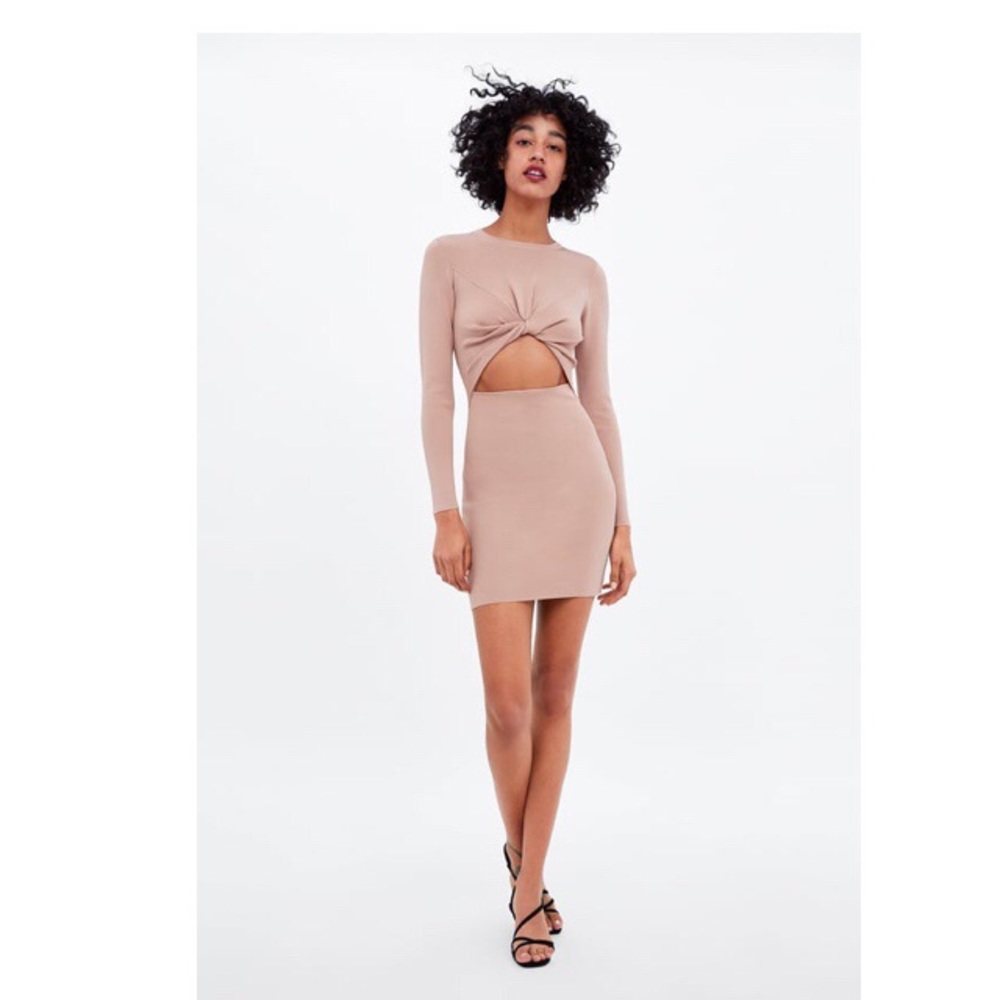 Zare knotted cut out dress